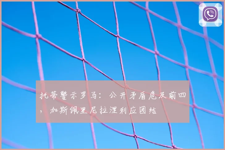 托蒂警示罗马：公开矛盾危及前四，加斯佩里尼拉涅利应团结